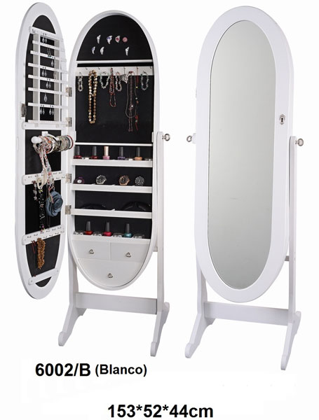 Espejo pie joyero | Blog de artesania y decoracion