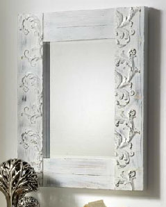 Espejo Madera Tallado Lesai | Blog de artesania y decoracion