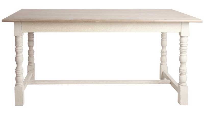 Mesa Comedor Blanco Desgastado Veralinz | Blog de artesania y decoracion