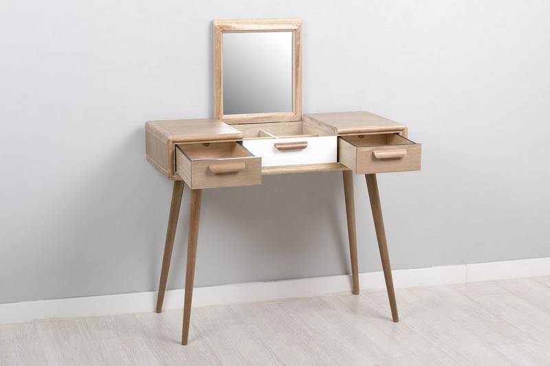 Tocador 2 Cajones Espejo Lund | Blog de artesania y decoracion