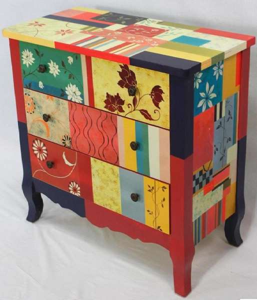 Comoda 4 Cajones Decorados Beltia | Blog de artesania y decoracion