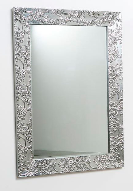 Espejo Grande Madera Plata Adrienne | Blog de artesania y decoracion