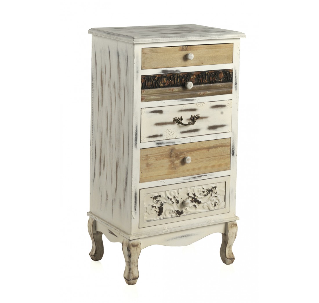 Sinfonier cajonera rustica decape blanco Blog de artesania y decoracion