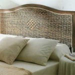 Cabecero de cama en madera y abaca