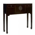 Mueble recibidor oriental negro