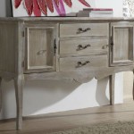 Buffet madera decapado blanco