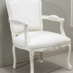 Sillon clasico lacado en blanco roto