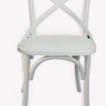 Silla cruces color blanco modelo Duna.