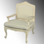 Sillon Louis Crema Tela