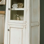 Vitrina de baño, vitrina blanca, alacena blanca, alacena rustica, mueble rustico