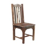 Silla Barrotes Asiento Madera Reciclada Jodhpur madera maciza reciclada