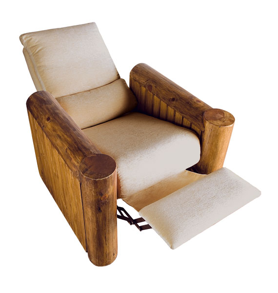 sillon relax rustico tapizado