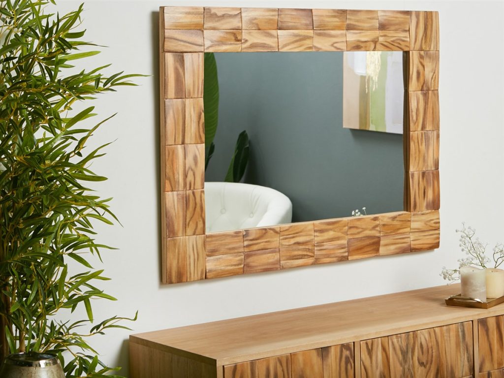 Espejo decoracion madera labrada actual