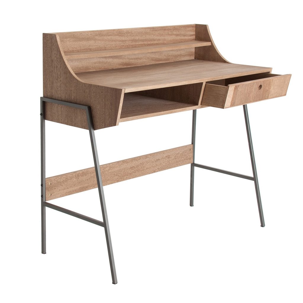 Mueble escritorio diseño moderno acero forja