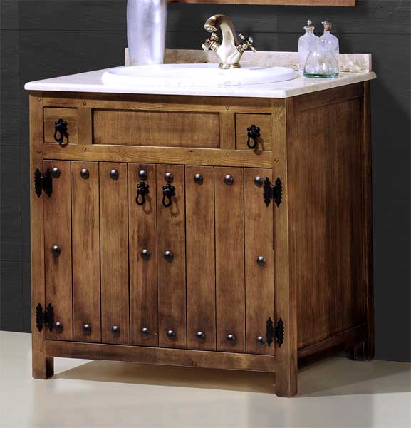 Mueble baño rustico clasico