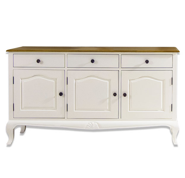 Aparador buffet estilo clasico vintage blanco