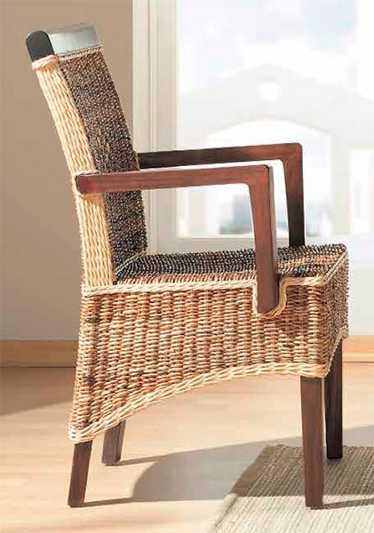 Sillon comedor tejido rattan abaca