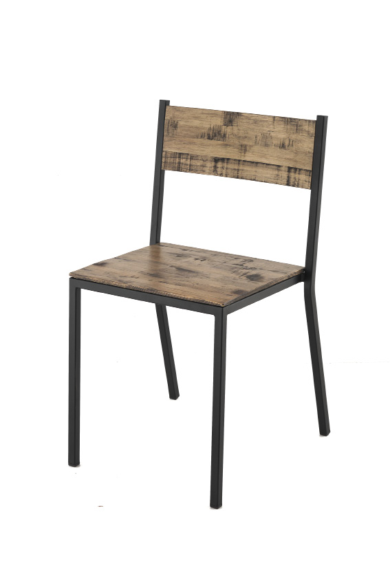 Silla basica forja madera