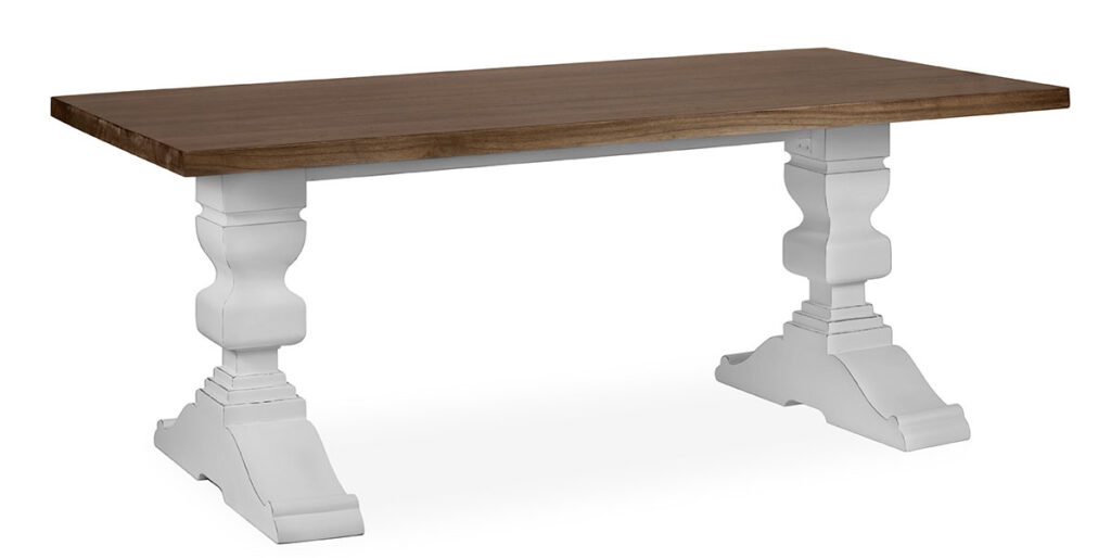 Mesa clasica comedor blanca madera