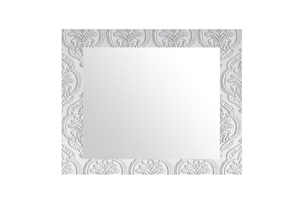 Espejo decoracion blanco tallado