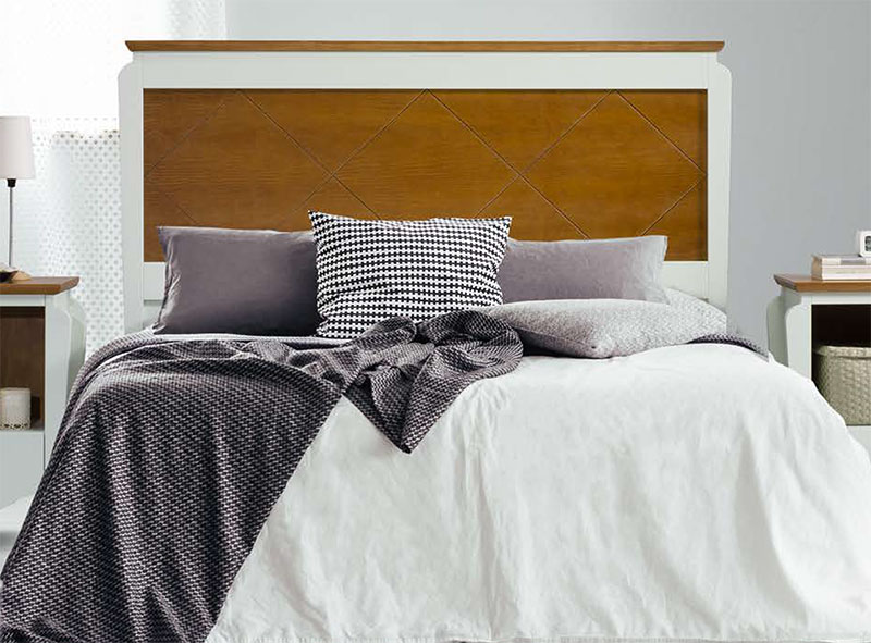 Cabecero bicolor para camas de 90 a 150 provenzal