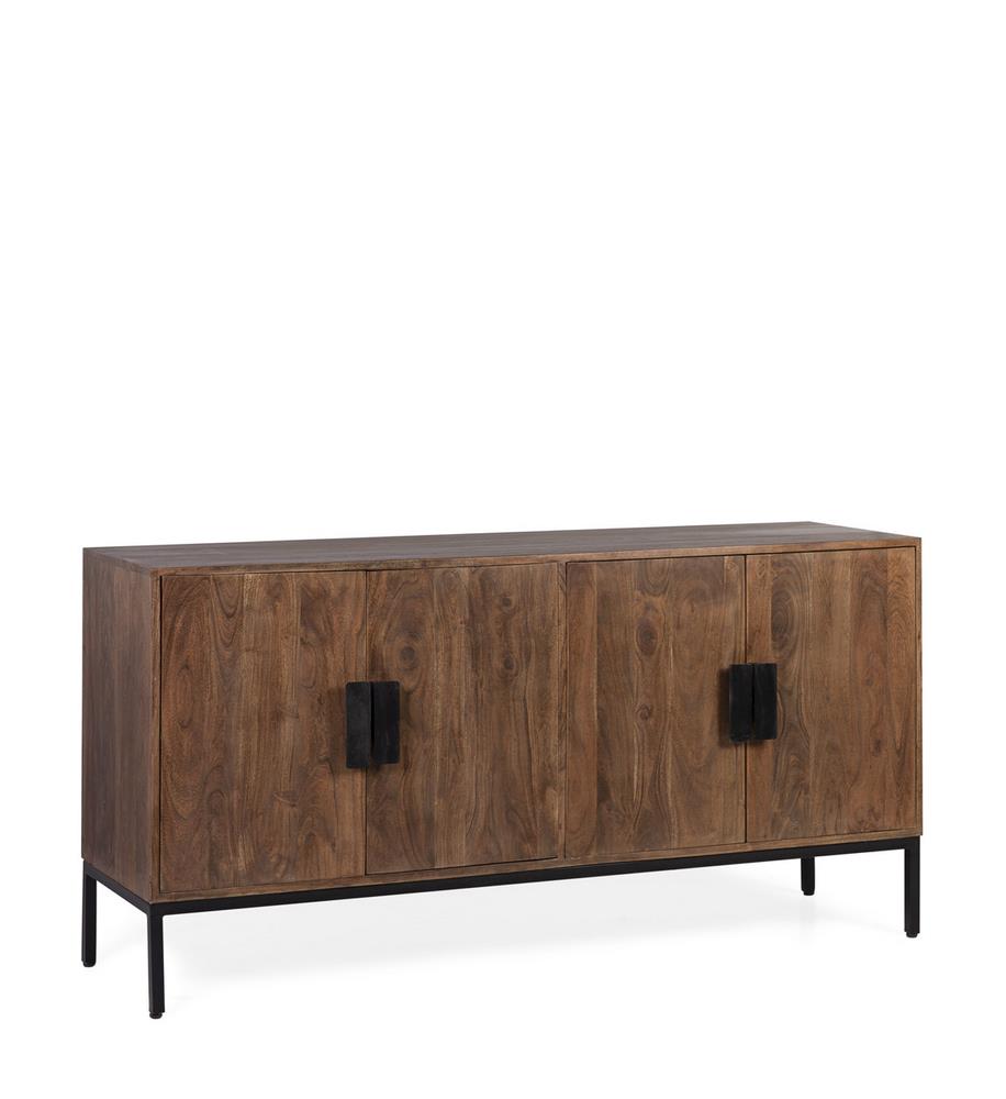 Aparador buffet Medievo madera y metal estilo industrial