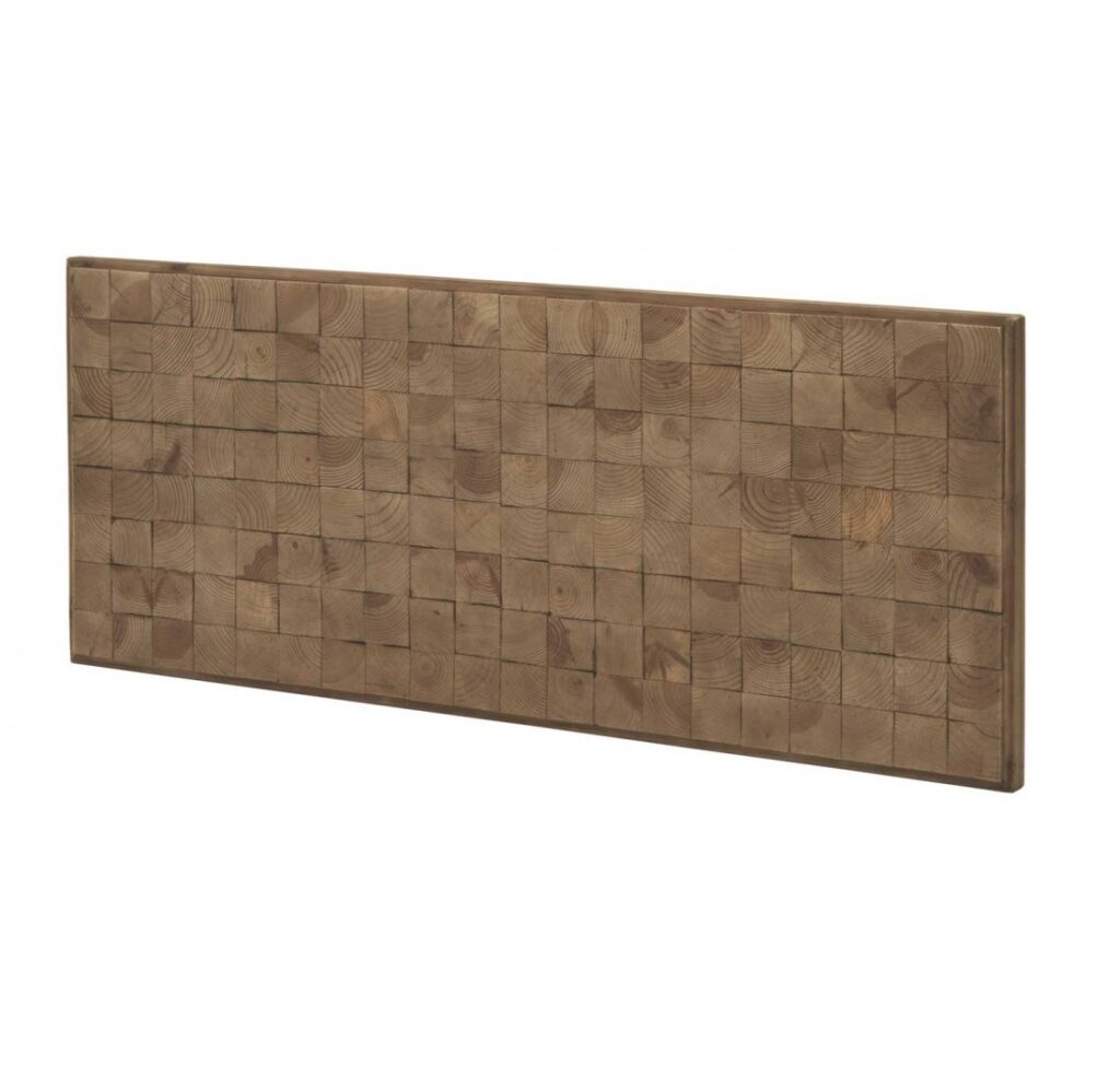 Cabecero rustico cubos cama de 135 cm