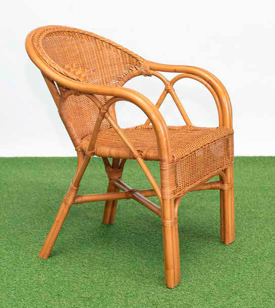 Silla clasico rattan natural y medula