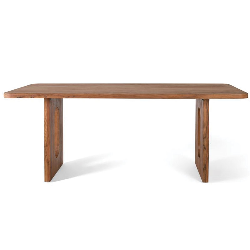 Mesa comedor grande madera de acacia natural