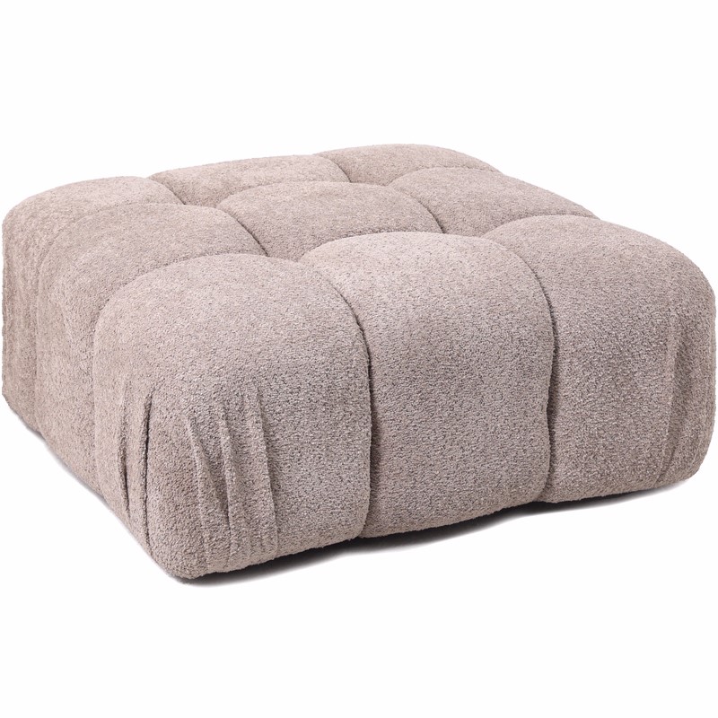 Modulo puff sofa reposapies tapizado Topo
