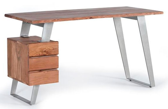 Mesa escritorio diseño actual madera metal