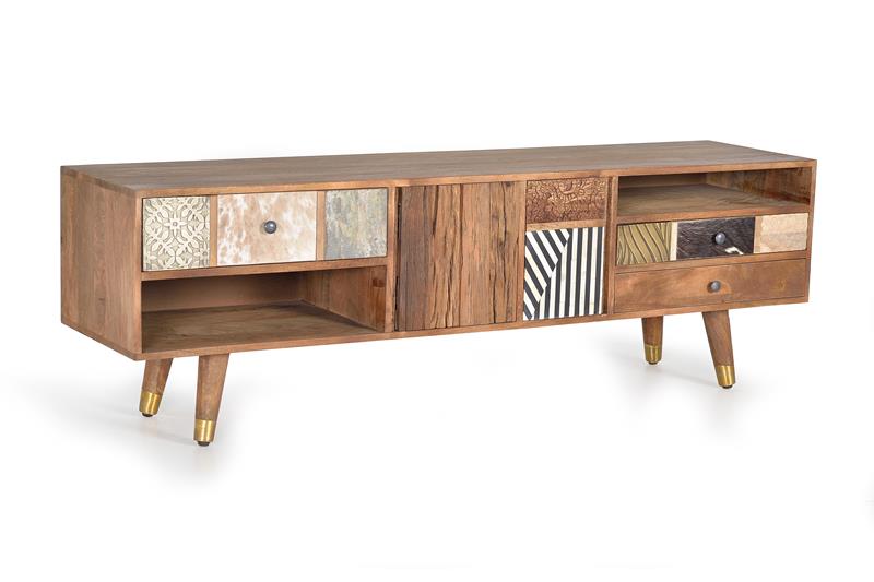 Mueble television modernista madera maciza