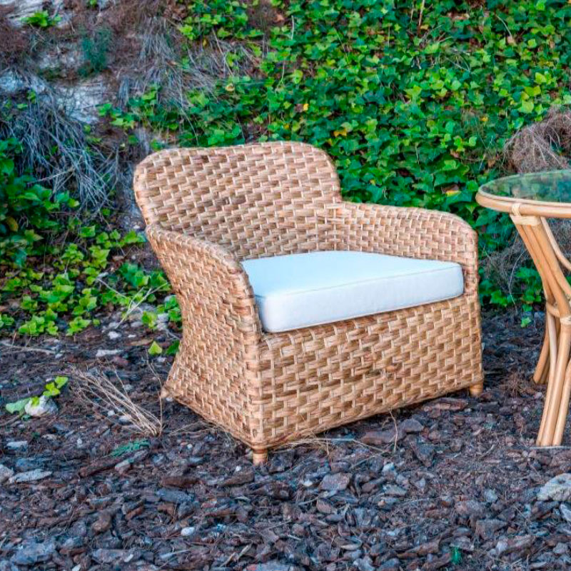 Sillon tejido rattan para jardin