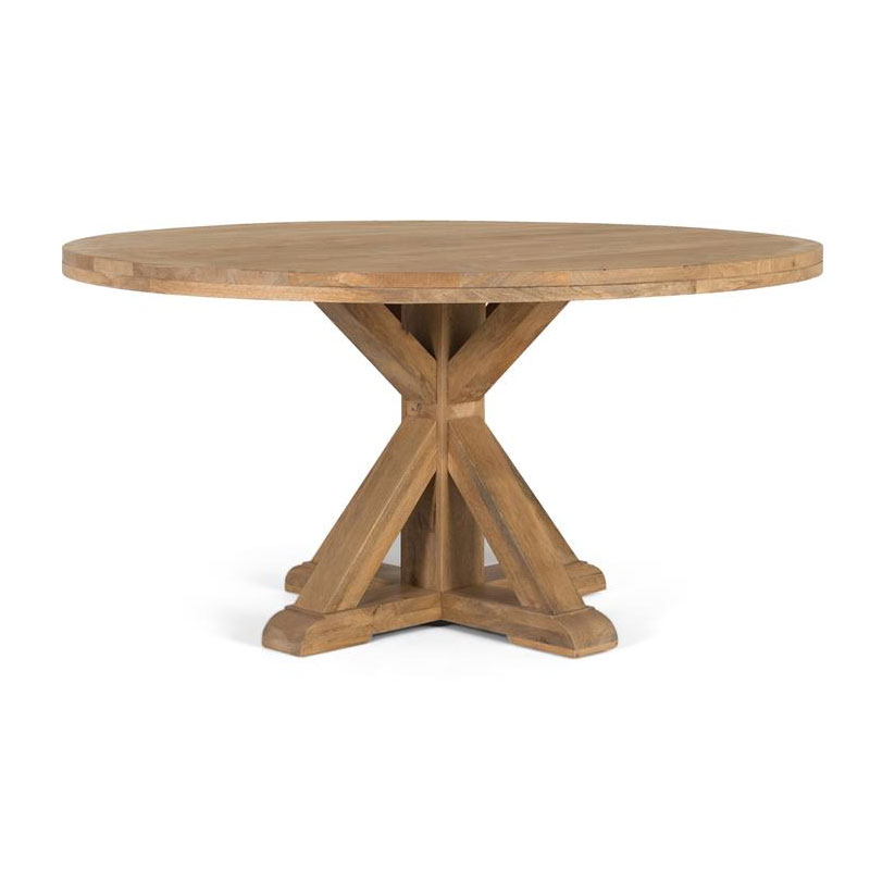 Mesa redonda rustica de 150 cm