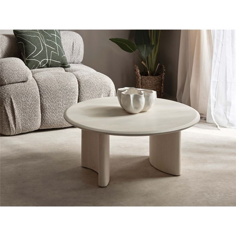 Mesa de centro moderna blanca diseño actual