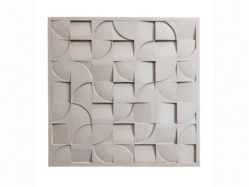 Cuadro Panel Decoracion en Relieve Color Topo