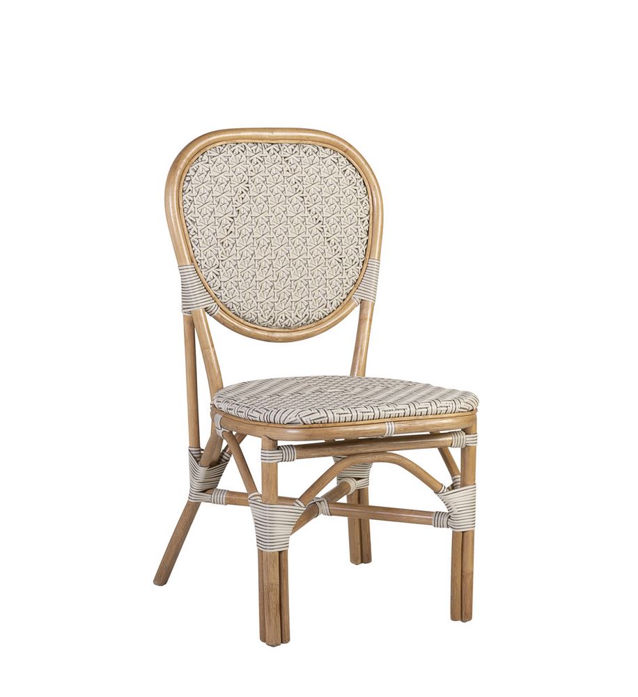 Silla terraza hosteleria en rattan y plastico