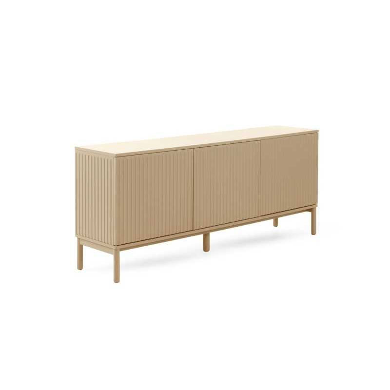 Aparador Buffet Actual 3 Puertas Beig