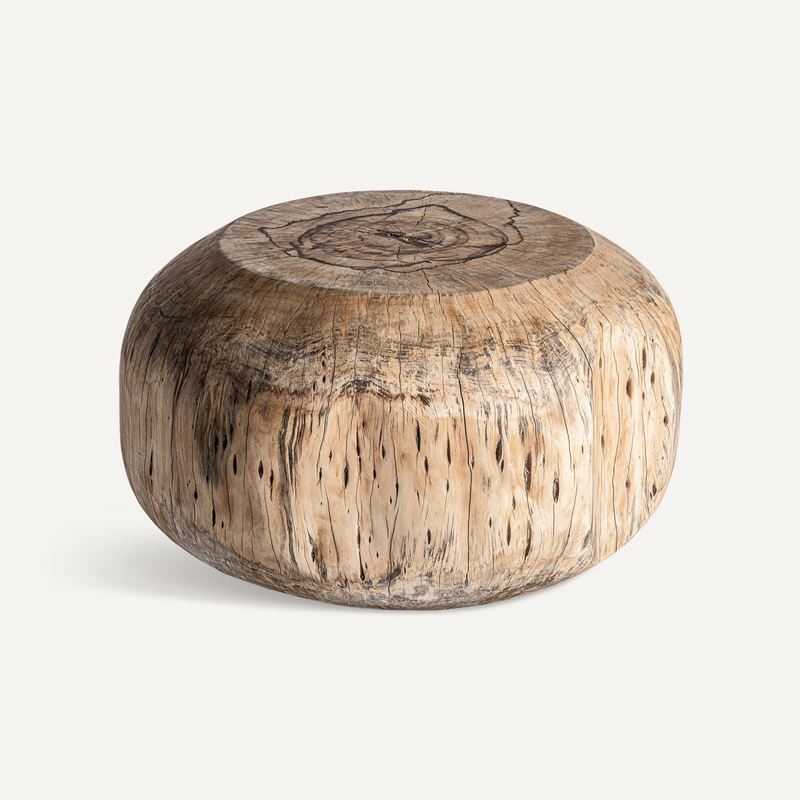 Mesa de centro madera maciza de tronco