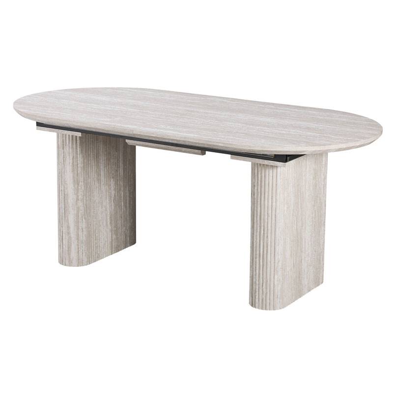 Mesa Comedor Extensible de 180 a 220 Blanco Aguas - Aguade